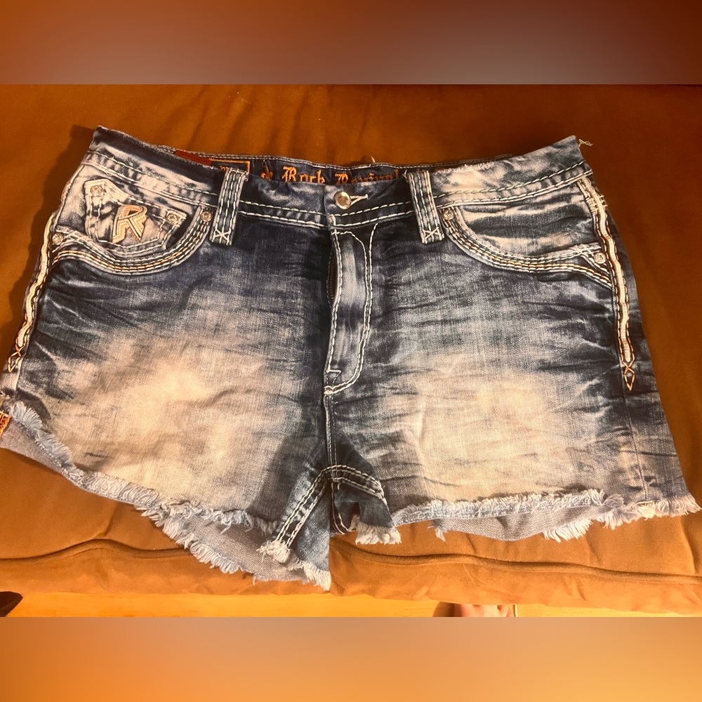 Rock Revival Mae Denim Easy Shorts 34